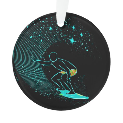 Surfing  Medal Ornament second version