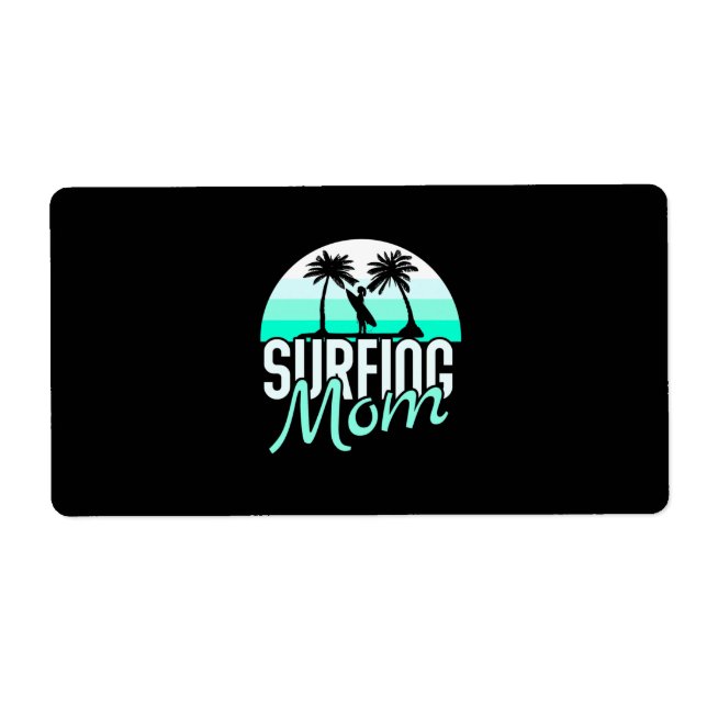 Surfing Mom Label (Front)