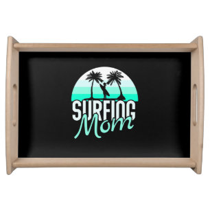 Surfing Mom Serving Tray
