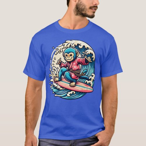 Surfing monkey T_Shirt