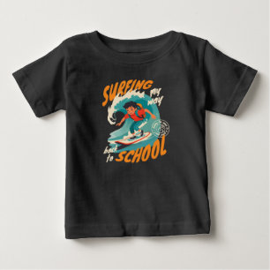 Surfing My Way Back to School Illustration Baby T-Shirt