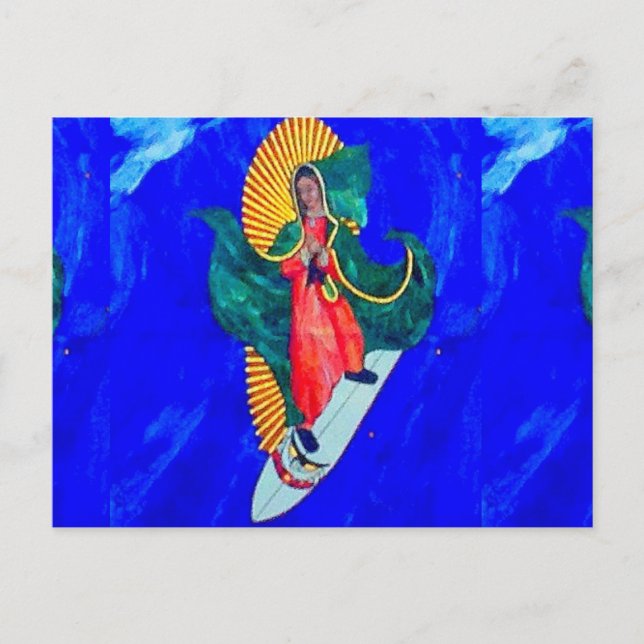 surfing nun postcard (Front)