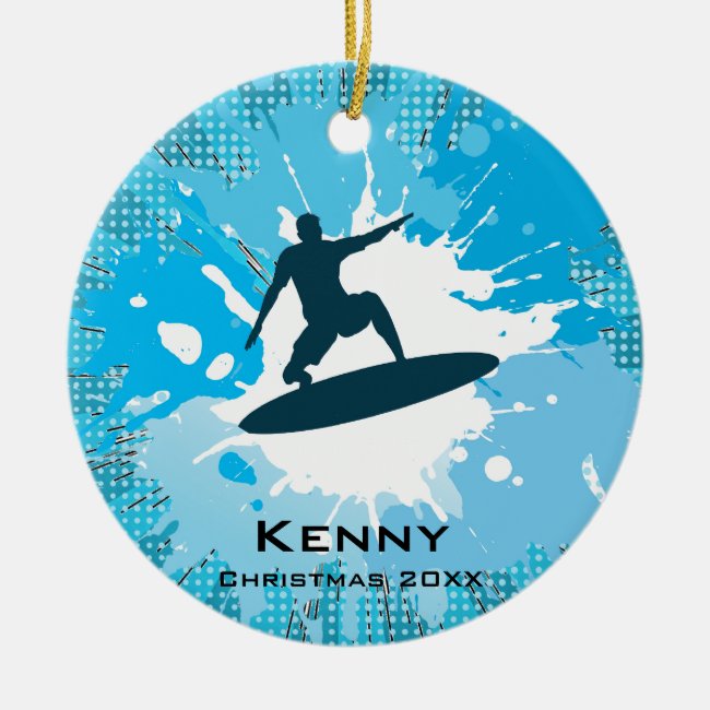 Surfing Ornament