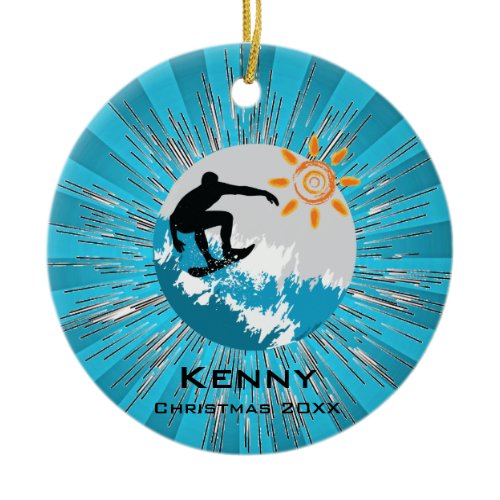 Surfing Ornament