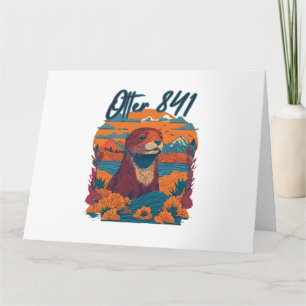 Surfing Otter 841 Otter My Way California Sea Otte Card