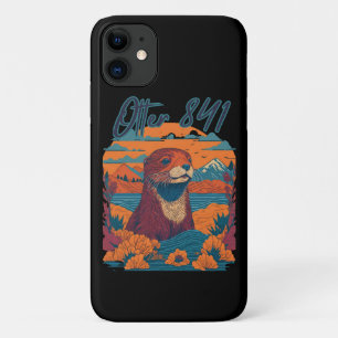 Surfing Otter 841 Otter My Way California Sea Otte iPhone 11 Case