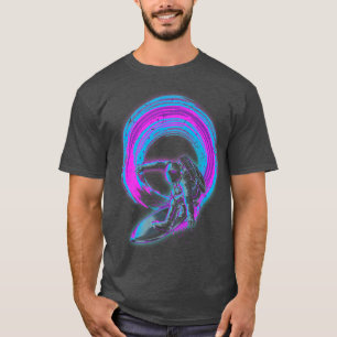 Surfing Outer Space 90s Art Synthwave Vaporwave As T-Shirt