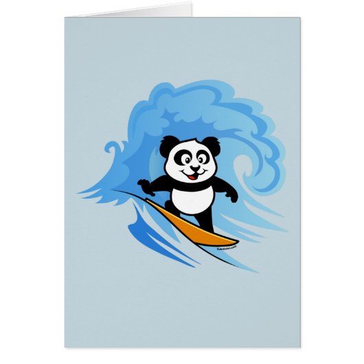 Surfing Panda Cards (Front)