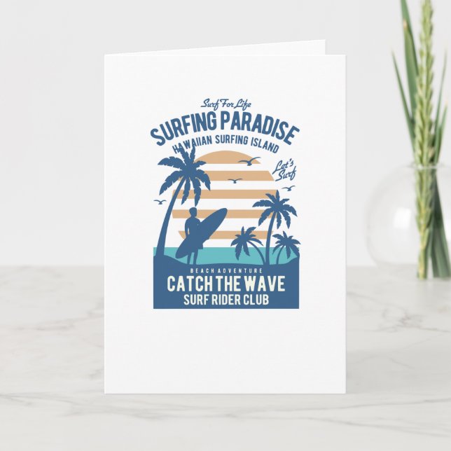 Surfing Paradise Card (Front)
