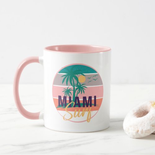 surfing paradise miami beach  Mug