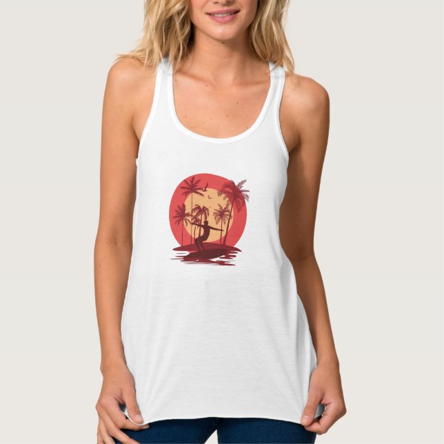 Surfing Paradise Tank Top (Front)