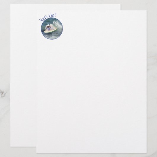 Surfing Pekingese Dog (Front/Back)