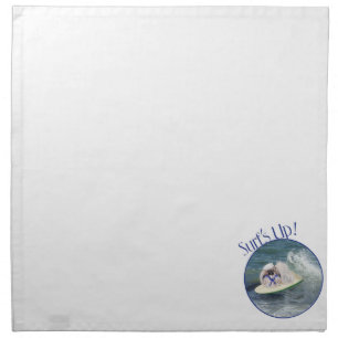 Surfing Pekingese Dog Napkin