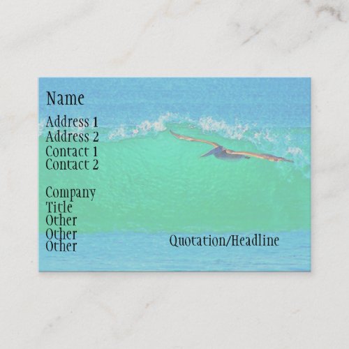 Surfing Pelican Business Card