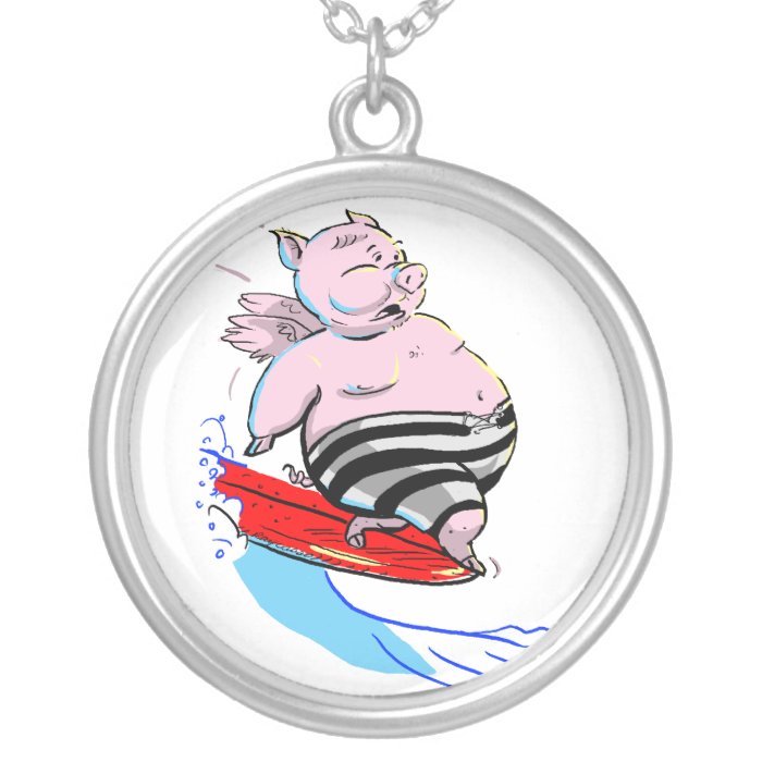 SuRfiNg PiG Pendant