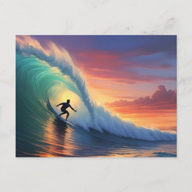 Surfing Postcard (Front)