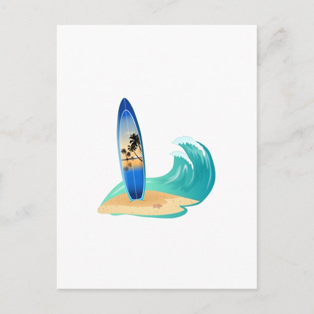 Surfing Postcard (Front)
