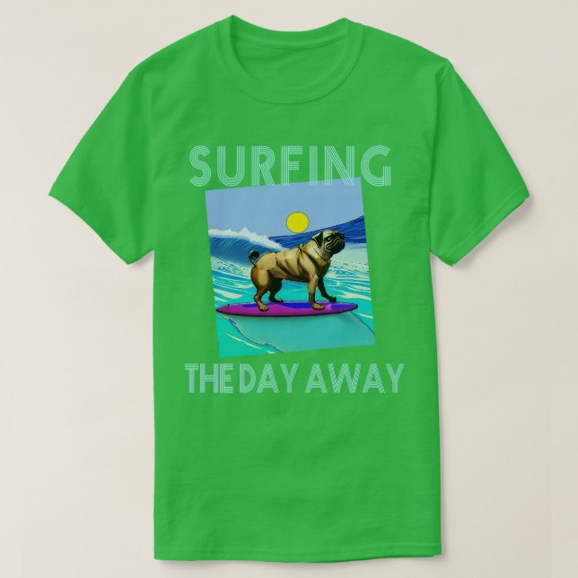 SURFING PUG T-Shirt (Design Front)
