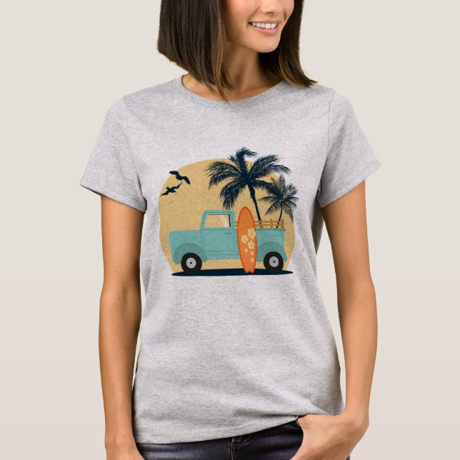 Surfing Retro T-Shirt (Front)