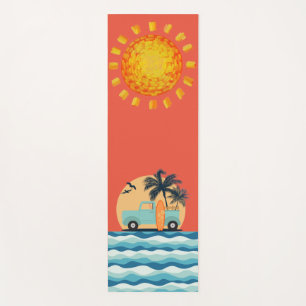 Surfing Retro Yoga Mat