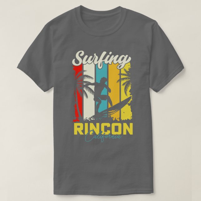 Surfing Rincon Puerto Rico T-Shirt (Design Front)