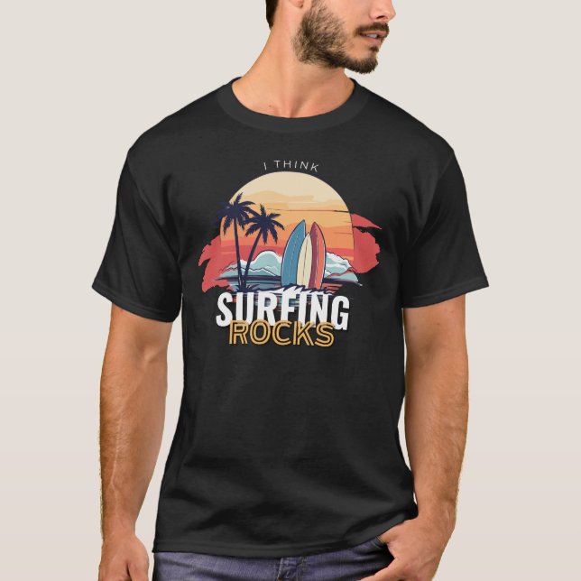 Surfing Rocks! T-Shirt (Front)