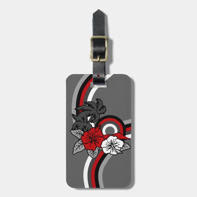 Surfing Safari Hawaiian Luggage Tags (Front Vertical)