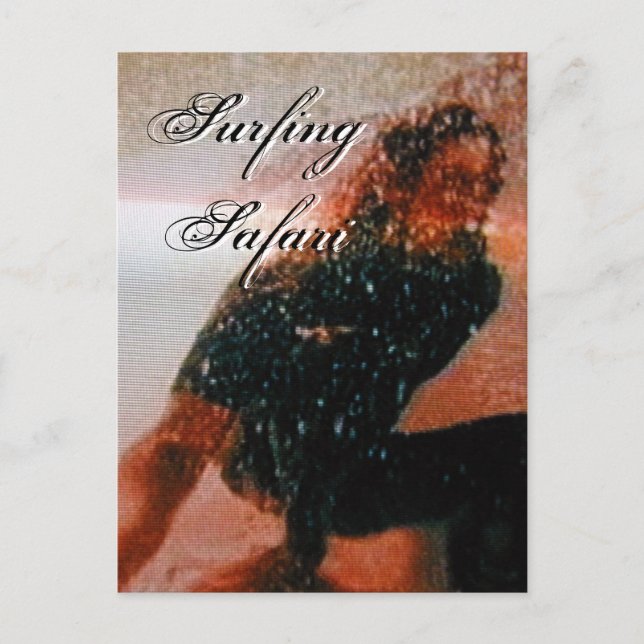 Surfing Safari I Postcard - Customizable (Front)