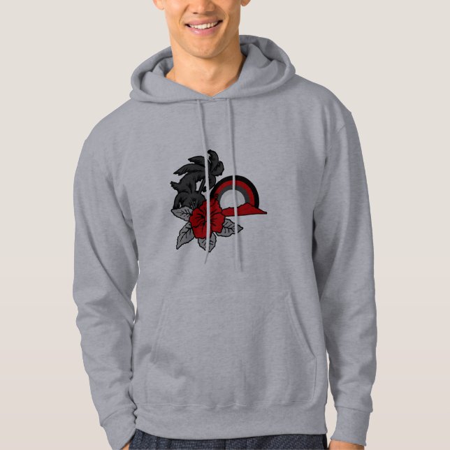 Surfing Safari Mens Hoodie (Front)