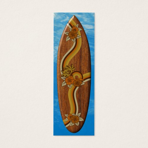 Surfing Safari Surfboard Bookmark Business Card
