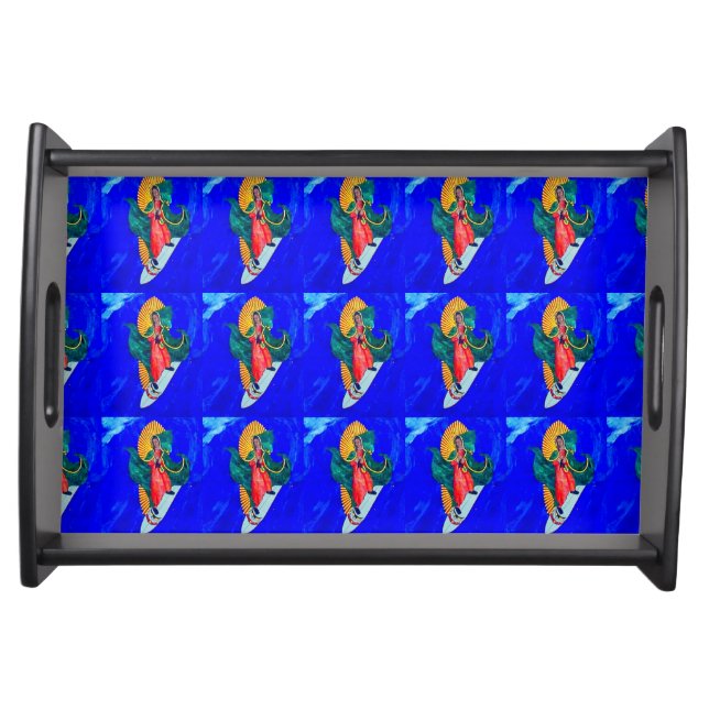 surfing saints blue wave tray (Front)
