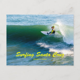 Surfing Santa Cruz California Products Postcard