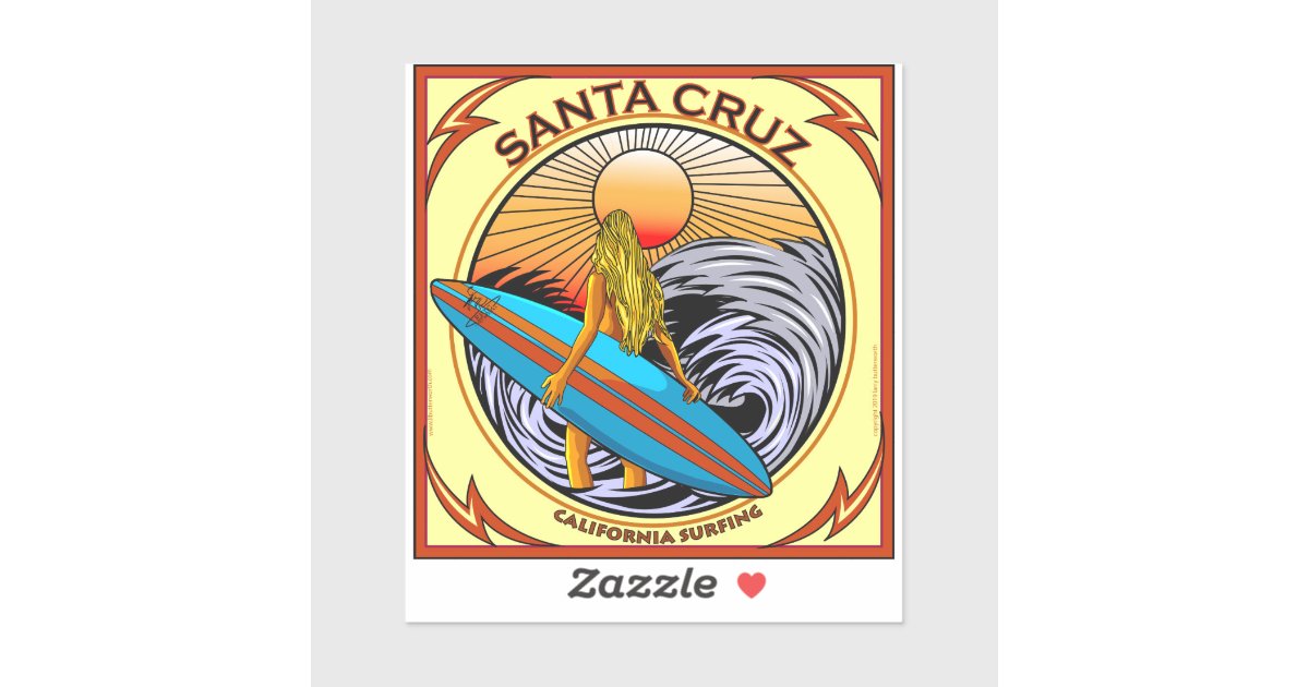 Vinyl Sticker Santa Cruz Hand Logo - 5 Inch Waterproof Decal For Laptop & Car KTA19 KTA50 Actuator