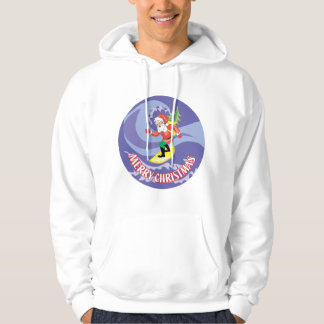 Surfing Santa Dude Hoodie