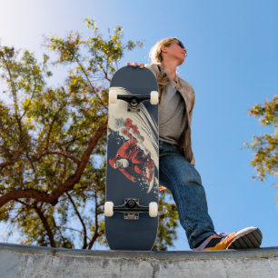 Surfing Santa Summer Christmas Skateboard