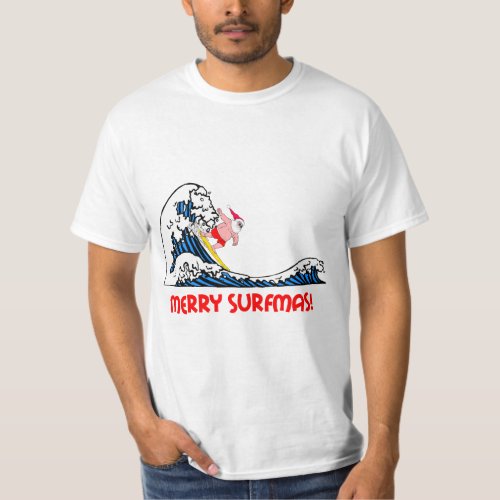 Surfing Santa T_Shirt