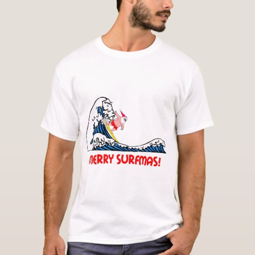 Surfing Santa T_Shirt