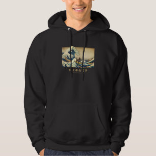 Surfing Scottish Terrier Kanagawa Wave Japanese Do Hoodie