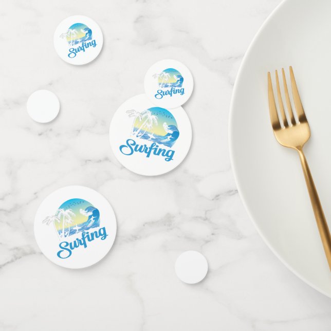 Surfing Sea Beach Confetti (Group)