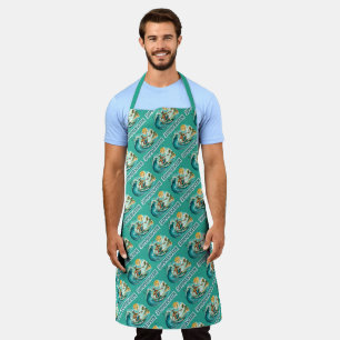 Surfing Skeleton Summerween Beach Vibes Apron