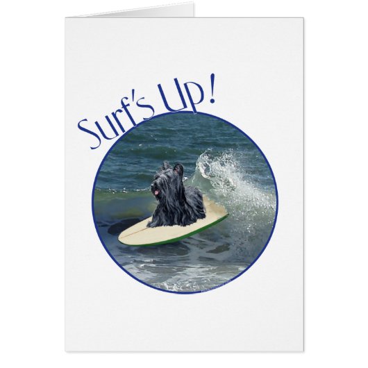 Surfing Skye Terrier Cards (Front)