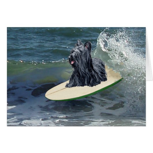 Surfing Skye Terrier Cards (Front Horizontal)