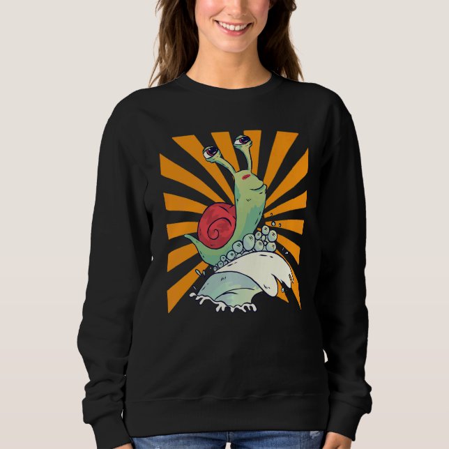 Surfing Snail Premium Sweatshirt (Front)