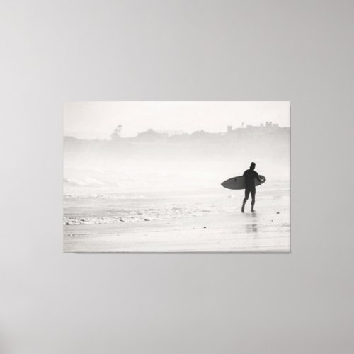 SURFING SOLITUDE  Ocean Comfort Minimalist Canvas Print