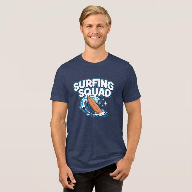 Surfing Squad Tri-Blend Shirt (Front Full)