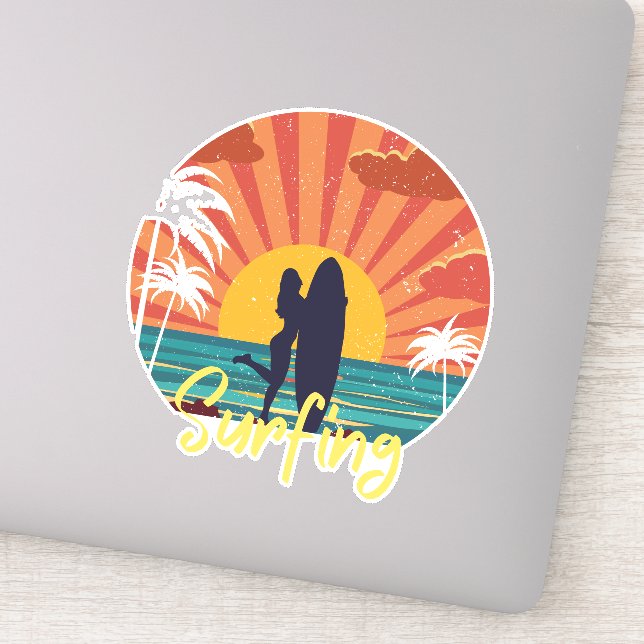 Surfing Sticker (Detail)