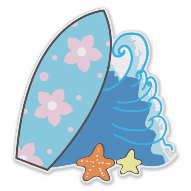 Surfing Sticker (Front)