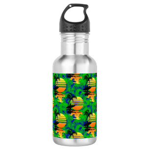 Surfing Sunset Water Bottle