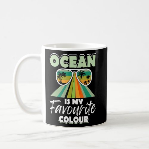 Surfing Surfer Beach Ocean Is My Favourite Colour  Coffee Mug