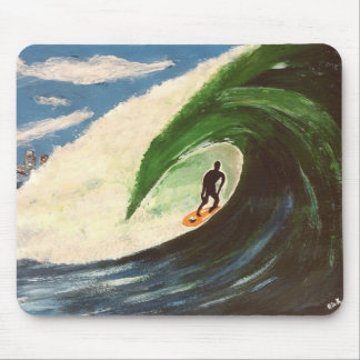 Surfing Surfer The Tube Ride Ocean Wave MousePad